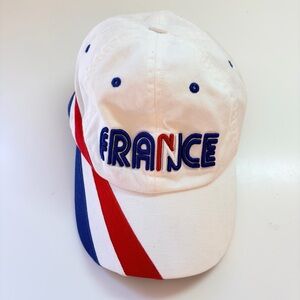 “France” Spell out Rhinox Blue Red White Soccer Football Cap Hat